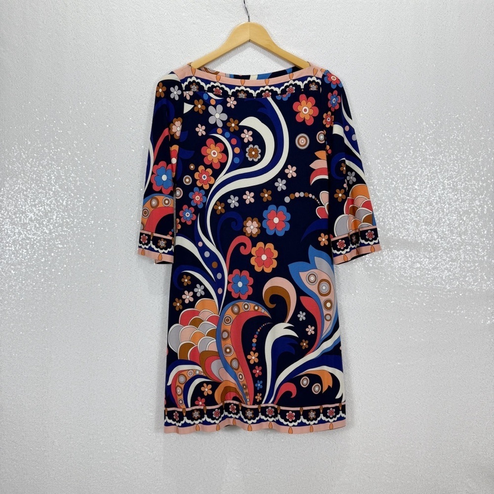 ELF Boho Floral Shift Multicolor Patterned Fabric - Picture 8 of 8